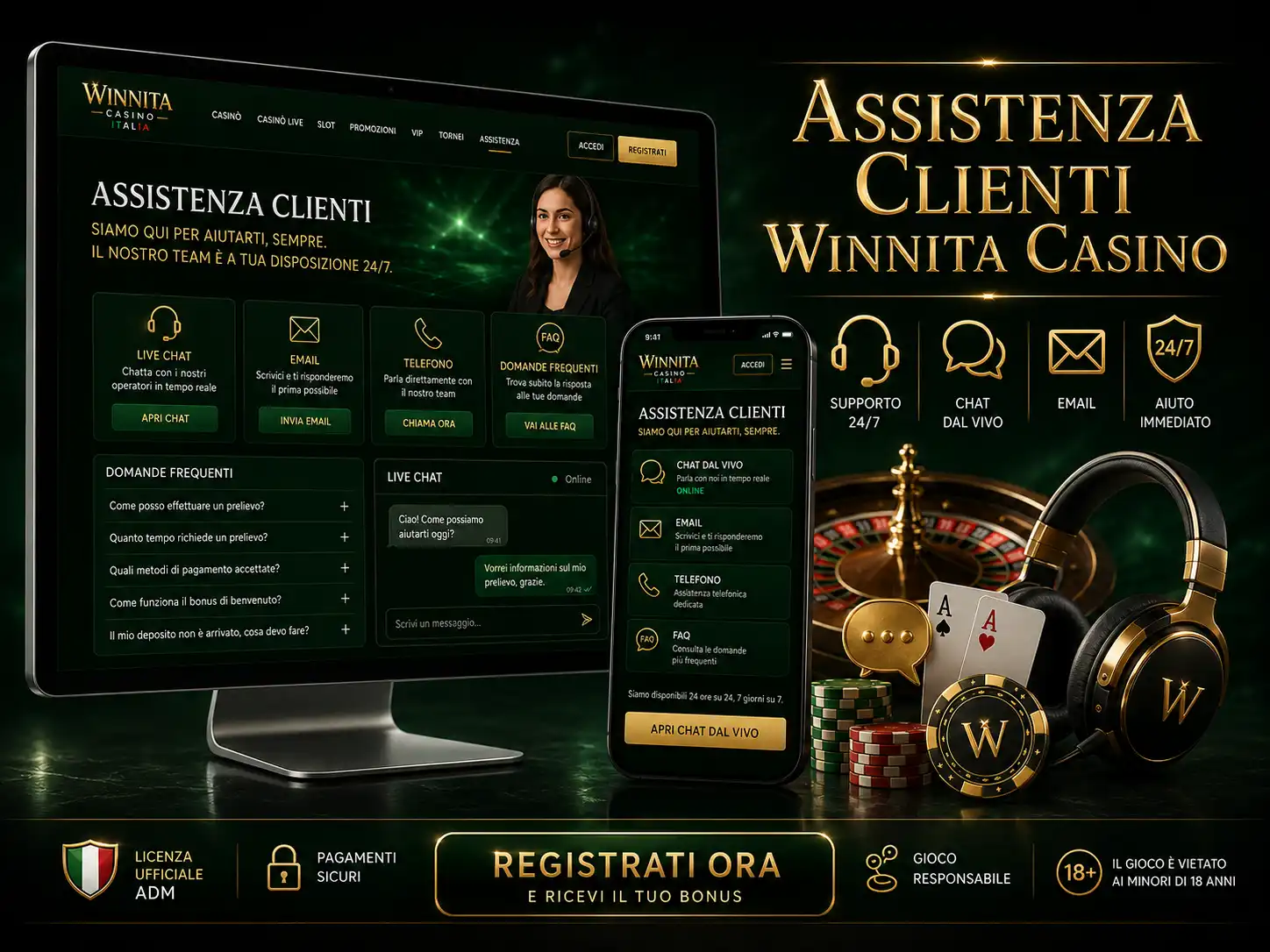 Supporto Clienti Winnita Casino