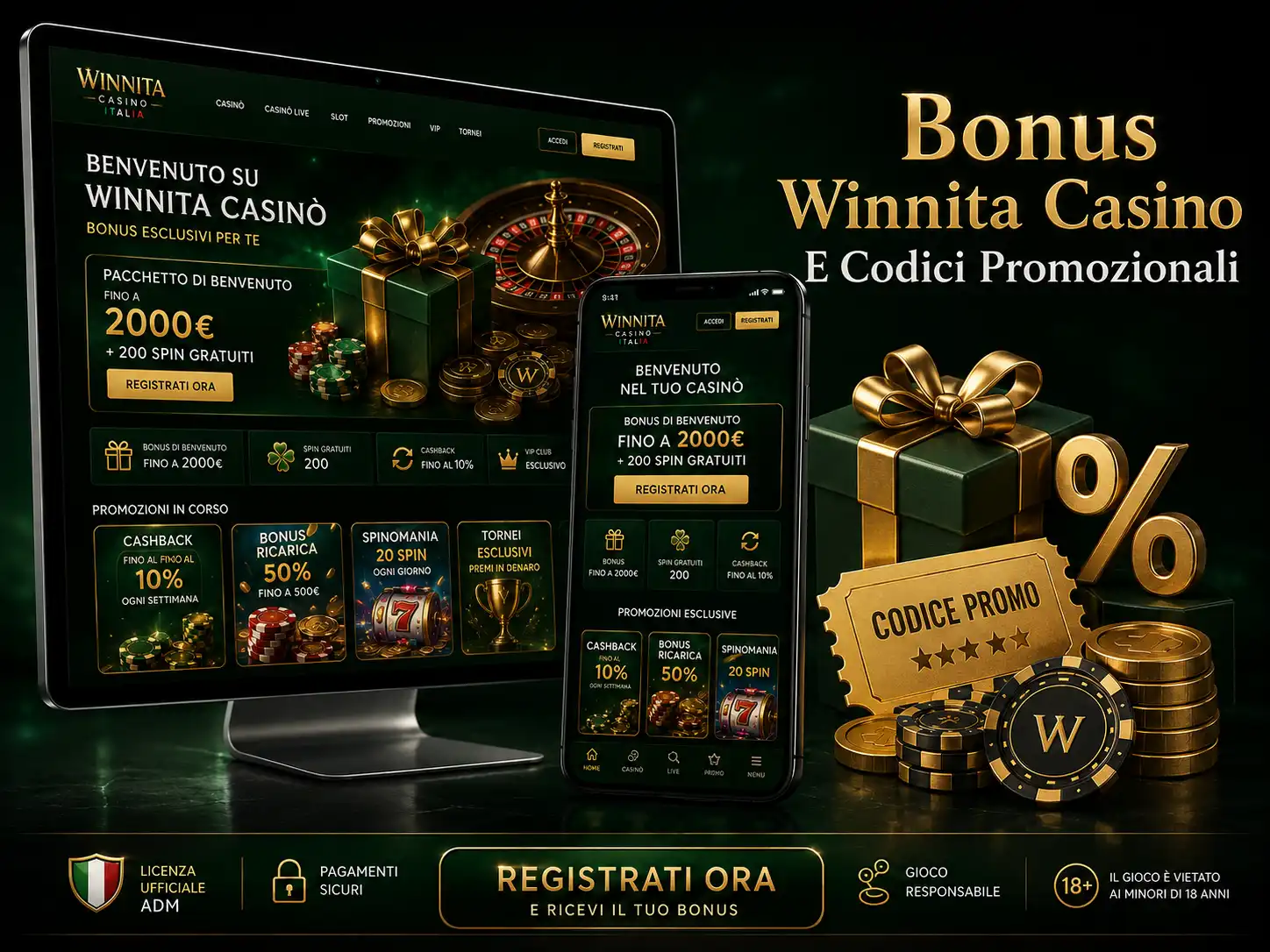 Bonus E Codici Promozionali Winnita